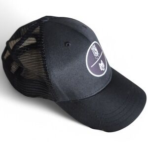 Greyson Hat Black Mesh Snapback Trucker Patch Golf Cap  One Size